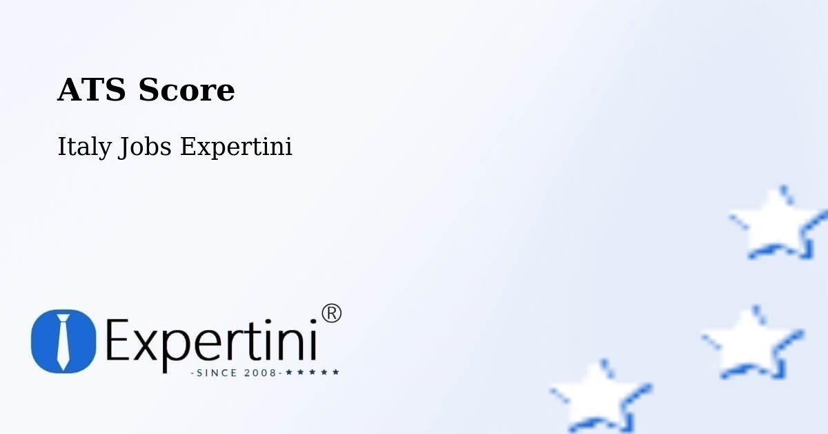 Resume ATS Score & Job Description Match Tool – Capaci - Italy Jobs Expertini